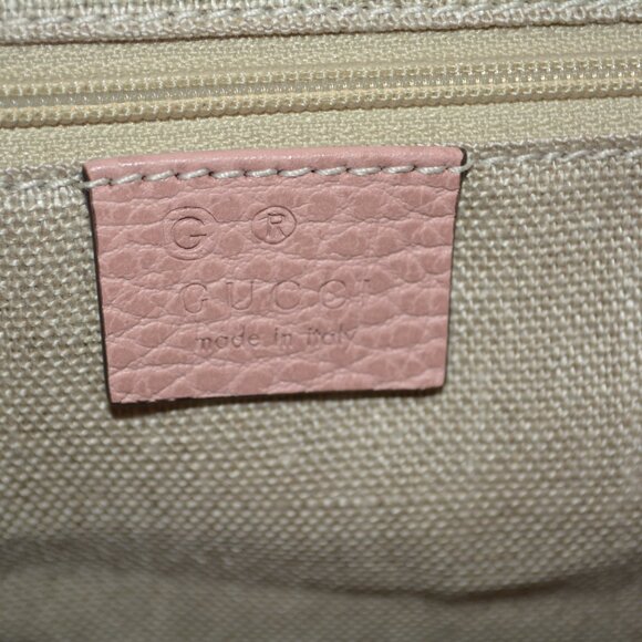 NWT GUCCI DOME LARGE PEBBLED LEATHER GG LOGO HARDWARE PURSE BAG - Picture 9 of 10